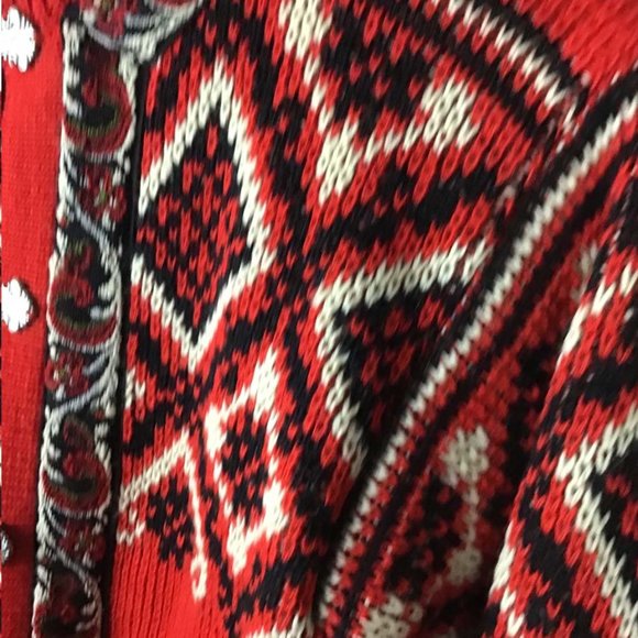 NORDSTRIKK Cardigan Wool Knitwear Fair Isle/Snowflake Pattern Sweater - Picture 8 of 16